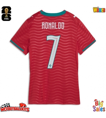 Portugal Cristiano Ronaldo #7 Replica Home Stadium Shirt for Women World Cup 2026 Short Sleeve